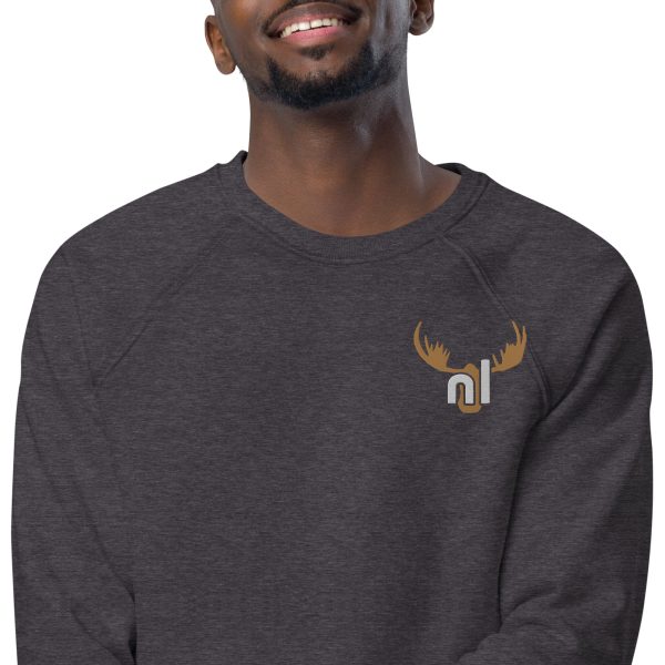 Antlers Organic Raglan Sweatshirt - Image 5