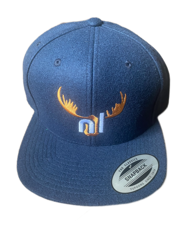 nl felt snapback - navy