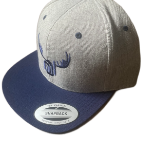 antlers heather snapback hat