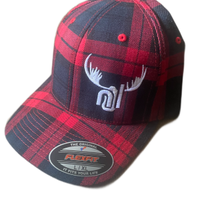 antlers flexfit red tartan hat