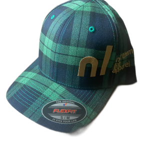 nl original flexfit hat green tartan
