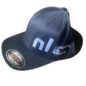 nl original flexfit hat black pinstripe