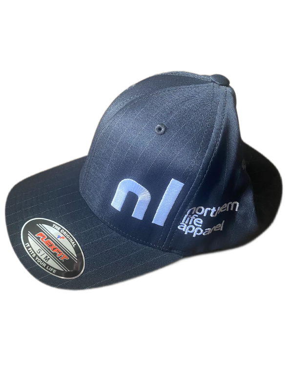 nl original flexfit hat black pinstripe