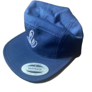 nl styled 5 panel snapback hat navy