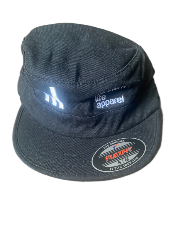 nl brimmed flexfit black hat