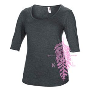 womens flow neck tee